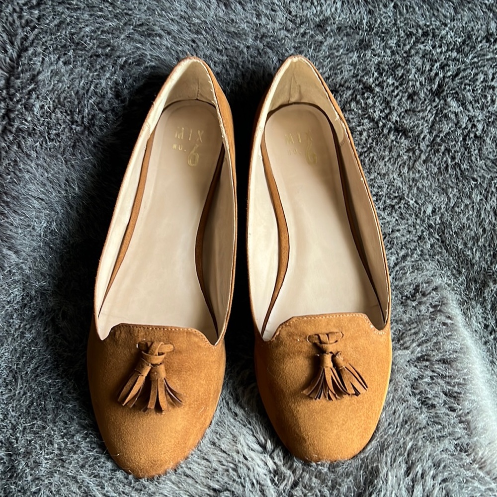 Mix No. 6 Brown Microfiber Tassel Flats